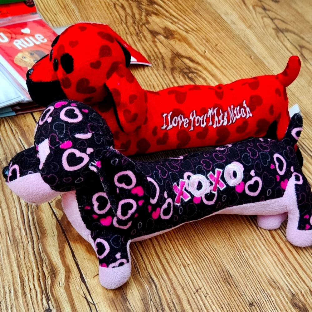 Valentine's Day Dachshund Dog Plush
